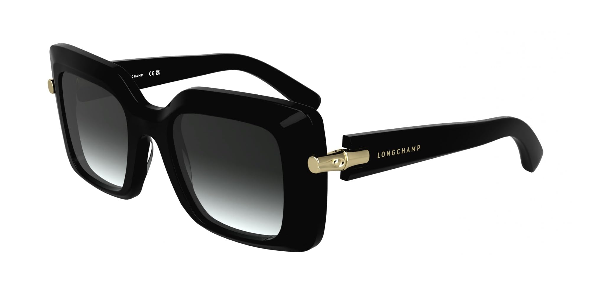 LONGCHAMP Okulary przeciwsłoneczne LO776S N 001 BLACK 50/22/140 damskie