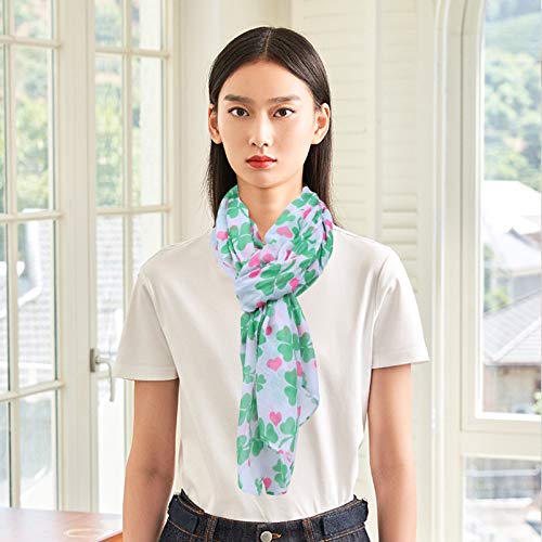 KESYOO St. Cachecol Do Dia de Patricks Shamrock Xale Irlandês Lenços de Trevo Embrulhar para Mulhere