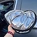 Car Windshield Sun Shade for Renault Kiger 2021-2024,UV Reflective Sun Shield Foldable Sun Visor with Storage Pouch, Blocks UV Rays Dashboard Protection Heat Blocker