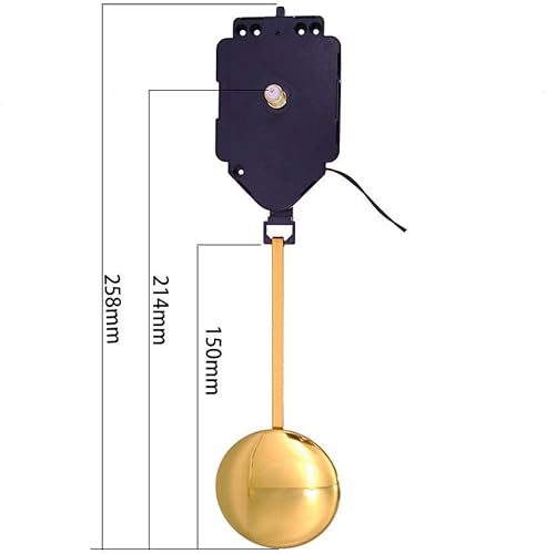 Miniatura 3 de LOVIVER DIY Mecanismo Movimientos Péndulo Kits de Reemplazo WChime Music Box Pared Reloj Pared Piezas
