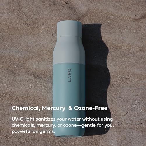 Image of LARQ Bottle - Self-Cleaning Water Bottle and Water Purification System, Seaside Mint (25oz / 740ml)