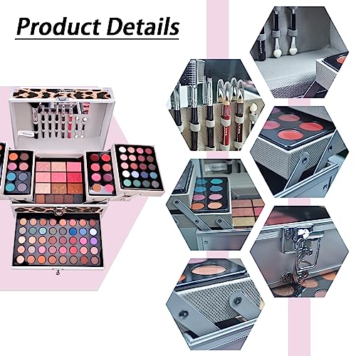 MKNZOME Juego de Maquillaje profesional, Paquete De Cosmético Todo En Uno con Sombras De Ojos Corrector lápiz Labial Etc, Kit De Regalo De Maquillaje - Adecuado para Mujeres y Niñas#5 - imagen 6