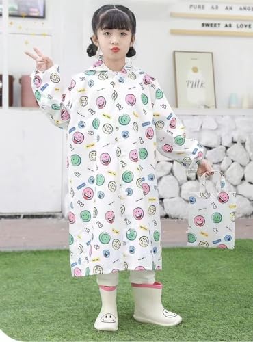 FoRes Poncho de chuva infantil leve e de secagem rápida da Mackintosh para estudantes primários quat