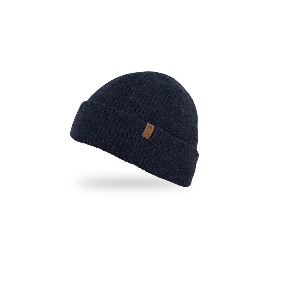 Sunday Afternoons Unisex's Northerly Merino Beanie Hat, Heathered Navy, One Size