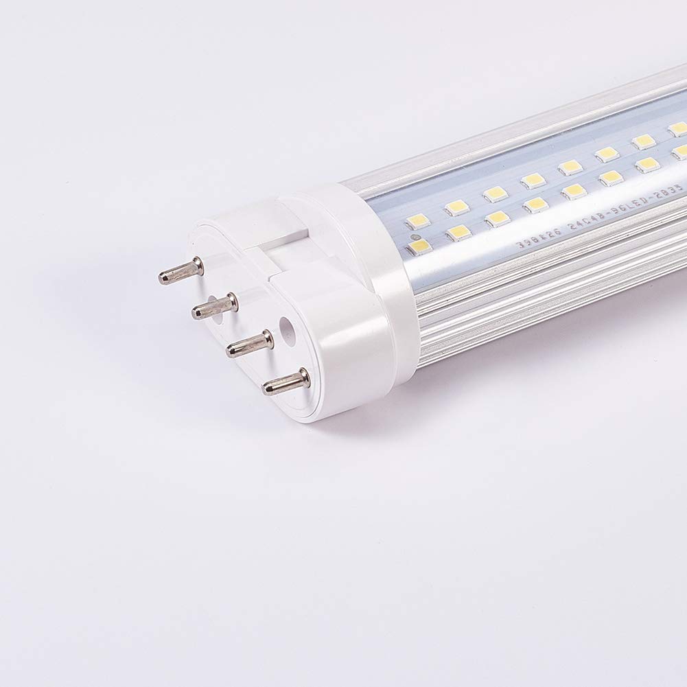 Othmro AC85-265V 18W 6000K LED Light Horizontal Connection Light Tube 2G11 Transparent Cover 1PCS - Image 2