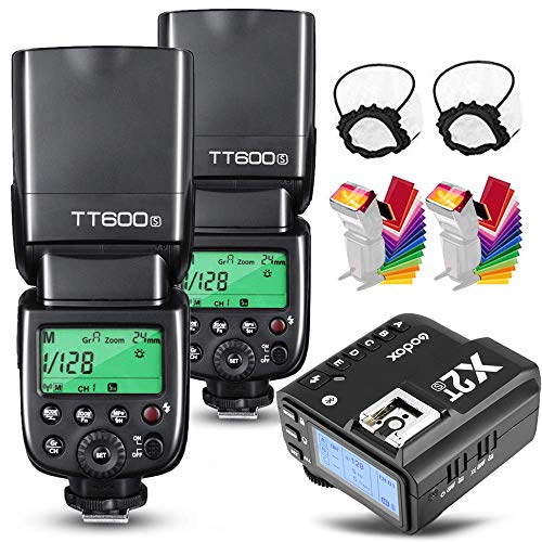 Godox 2X TT600 HSS 2.4G Wireless Master/Slaver Flash Speedlite & Receiver Godox X2T-S