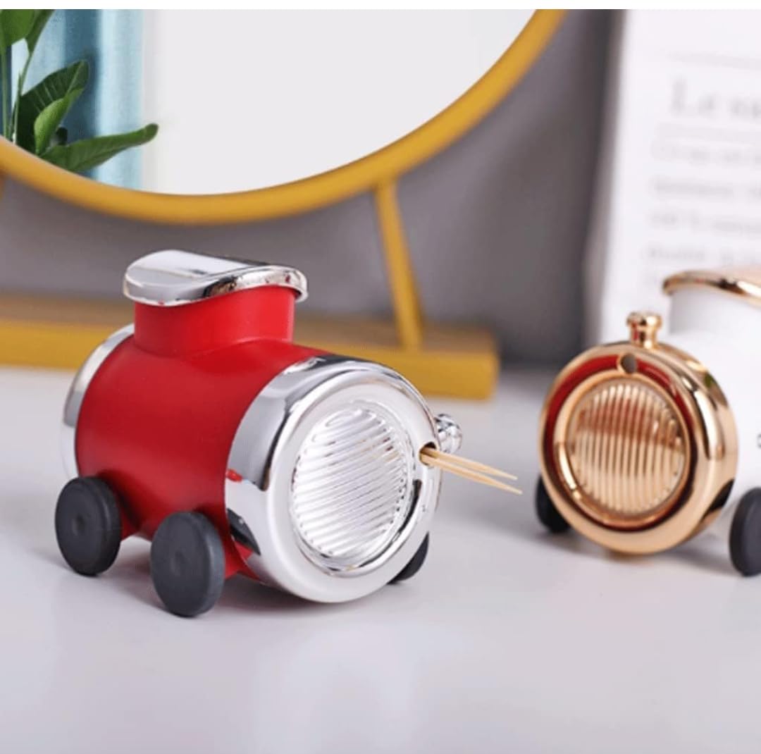 Sehaj Global Train Shape Toothpick Holder Dispenser with Toothpicks, Plastic Toothpick Container, Multicolour-image-4