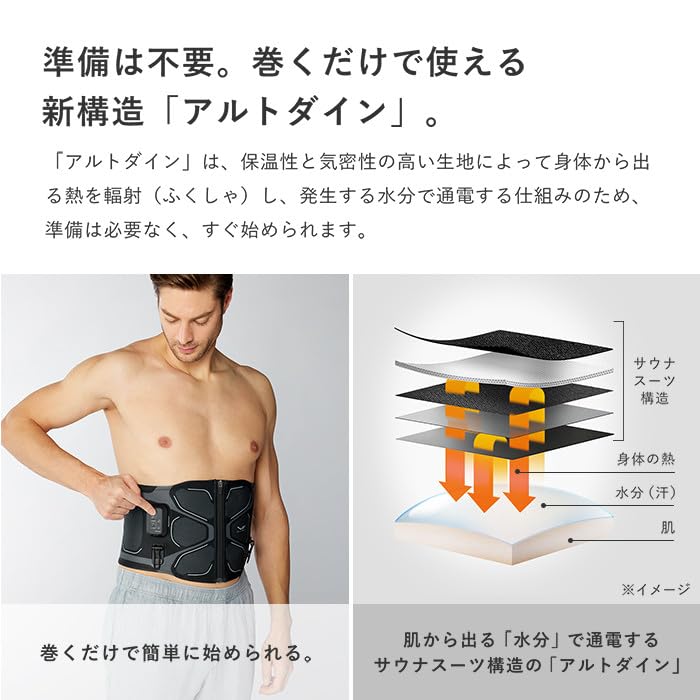 Amazon | 【Mサイズ / ブラック】 SIXPAD Core Belt 2 | シックス