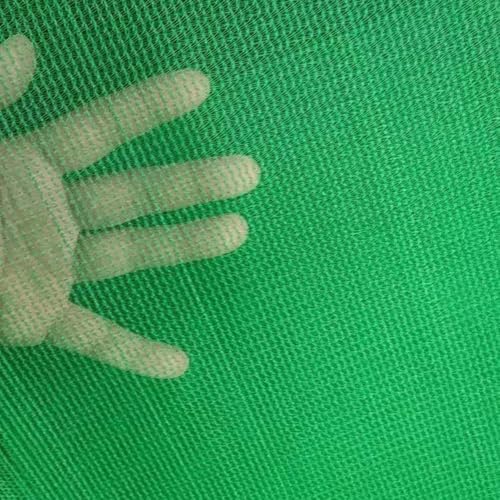 Malla de sombreo Verde para Invernadero con Ojales, Ligera y Transpirable, Parasol para jardín, pérgola, cochera, Piscina, terraza y balcón (1x1,0 m).