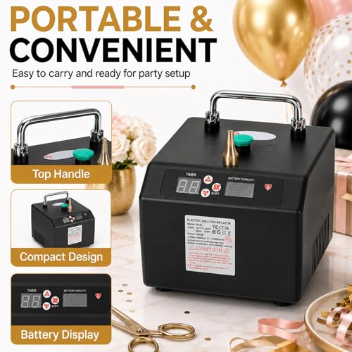 Electric Balloon Pump with Digital Timer