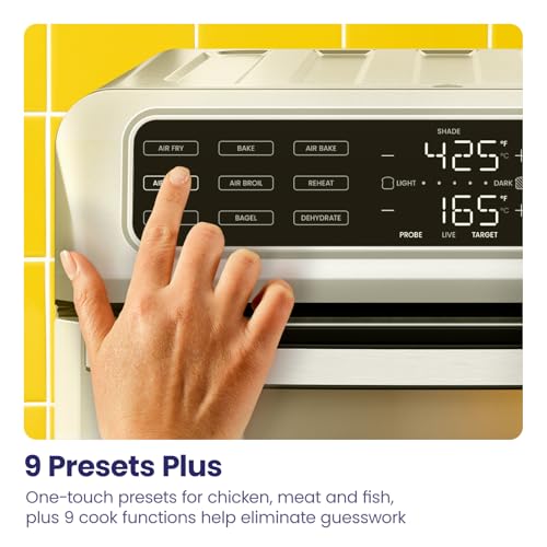 Image of Chefman Air Fryer Toaster Oven Combo with Probe Thermometer, 12-In-1 Stainless Steel Convection Countertop, 10 Inch Pizza, 4 Slices of Toast, Cooking, Baking, Toasting, Roaster Oven Airfryer 20QT (Renewed)
