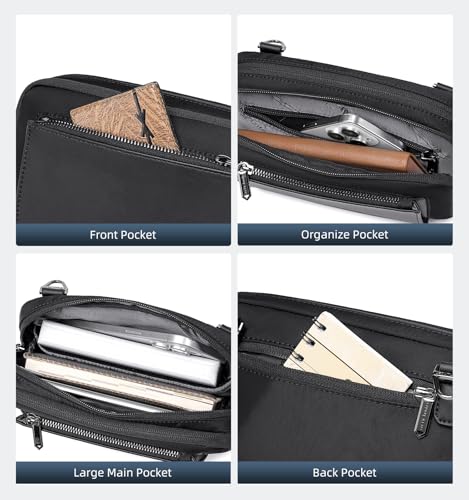 Image of Arctic Hunter 3 in 1 Crossbody Sling Bag for Men, Compact Lightweight Chest & Hand Travel Bag, Water-Repellent Polyester Small Wallet with Metal Zipper for Daily Commute