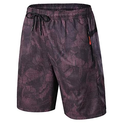 AleXanDer1 Shorts Camouflage Shorts Men Quick Dry Fitness Sport Pocket Running Jogging Beach Mens Shorts (Color : Blackblown, Size : M) Cover