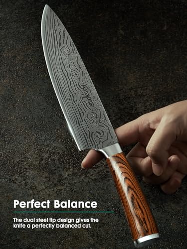 Astercook CHEF KNIFE 8 Inch Professional Kitchen Chef Knife, German High Carbon Stainless Steel Ultra Sharp Knife, Chefs Knives thumb #2