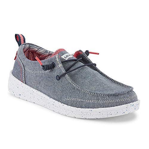 Levi's Kids Newt CHMB Slip-on Unisex Chambray Fashion Sneaker Shoe