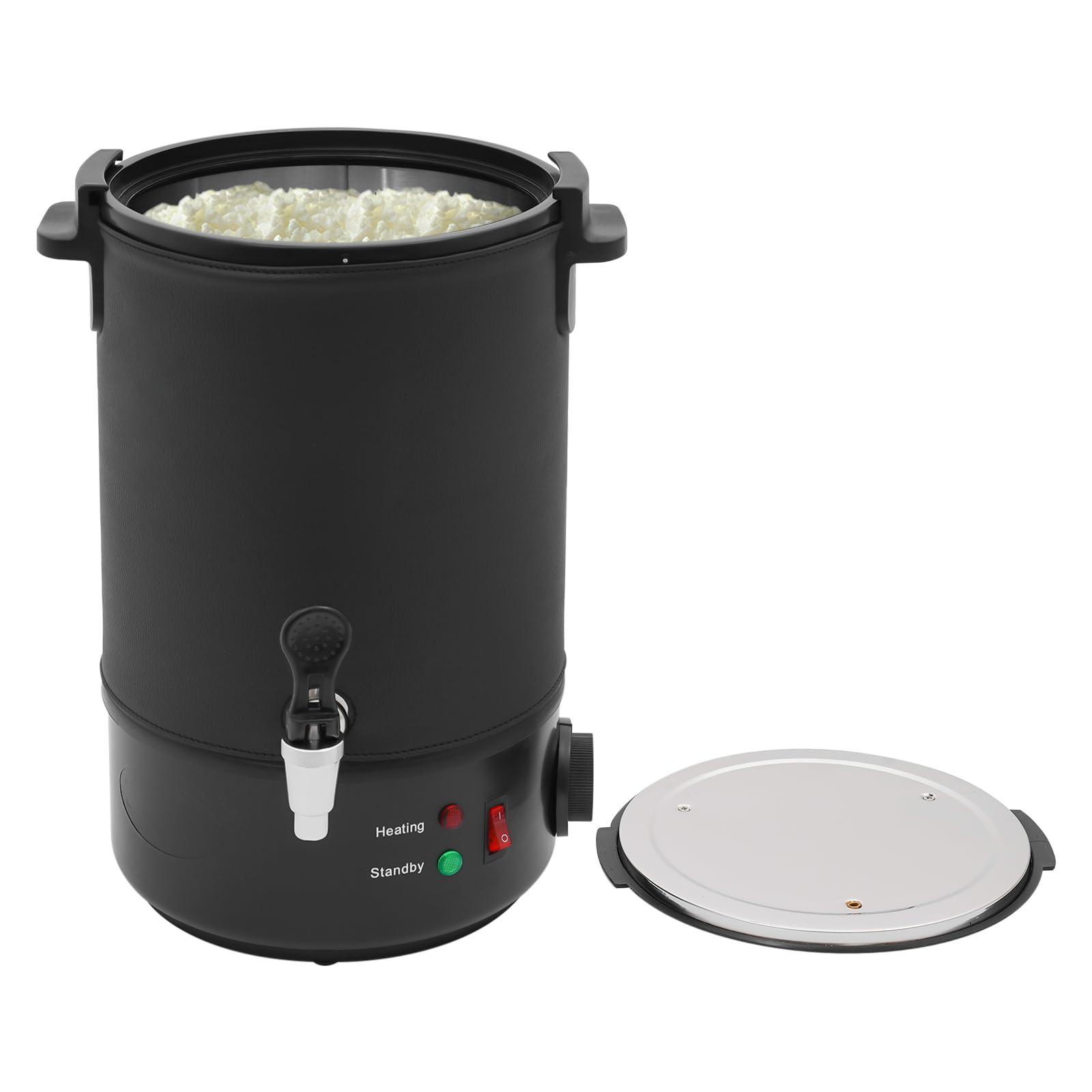 PHOYUXM Cera fundidora de cera de 1100 W, con tapa sellada, ajustable a 30 – 110 ℃, olla de fusión de cera para la fabricación de velas (6 L)