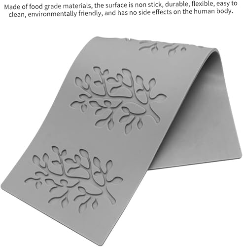 Miniatura 5 de Ckuakiwu Moldes de encaje para tartas, 5 piezas, diseño de hojas de coral, molde de silicona para glaseado de chocolate, herramientas de decoración