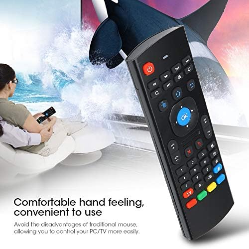 2.4G Air Fly Mouse, Wireless Remote Control Keyboard, Bluetooth Remote Mouse with Keyboard for Android TV Box/PC/TV