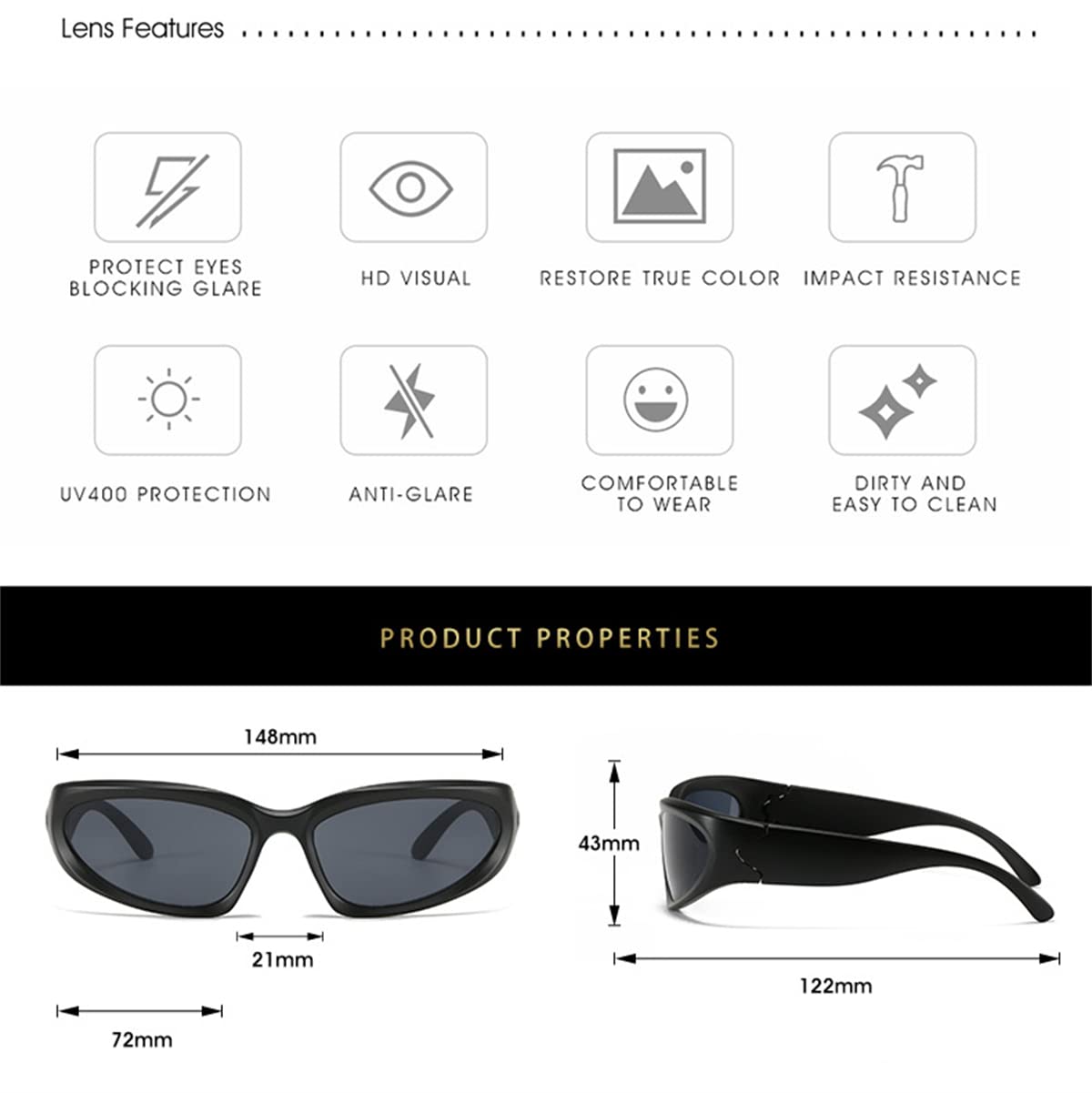 Okulary ochronne, okulary przeciwsłoneczne, okulary rowerowe, sportowe okulary przeciwsłoneczne, ochrona przed promieniowaniem UV, wiatroszczelne, pyłoszczelne, outdoorowe, do jazdy na rowerze,