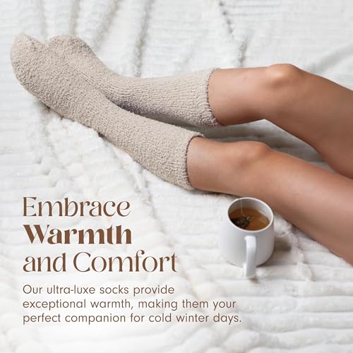 Image of Unboxme Gifts Warm & Cozy Ultra-Luxe Cloud Fuzzy Socks, Gifts for Women