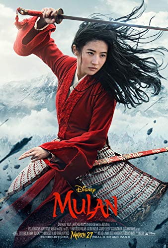 Movie Poster Mulan (2020) 13 in x 19 in Poster Flyer Borderless + Free 1 Tile Magnet