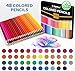 V-Opitos 48 Pack Colored Pencils Set, Pre-sharpened Coloring Pencils for Kids Beginners, Colored Pencils for Adult Coloring Books, Ideal Art Supplies for Sketching, Coloring & Painting