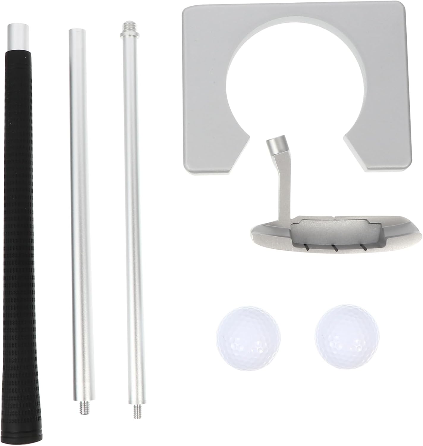 POPETPOP 1Set Portable Three Section Golf Putter Detachable Practice Club for Training Lightweight Design Easy to Install Golfs Equipment