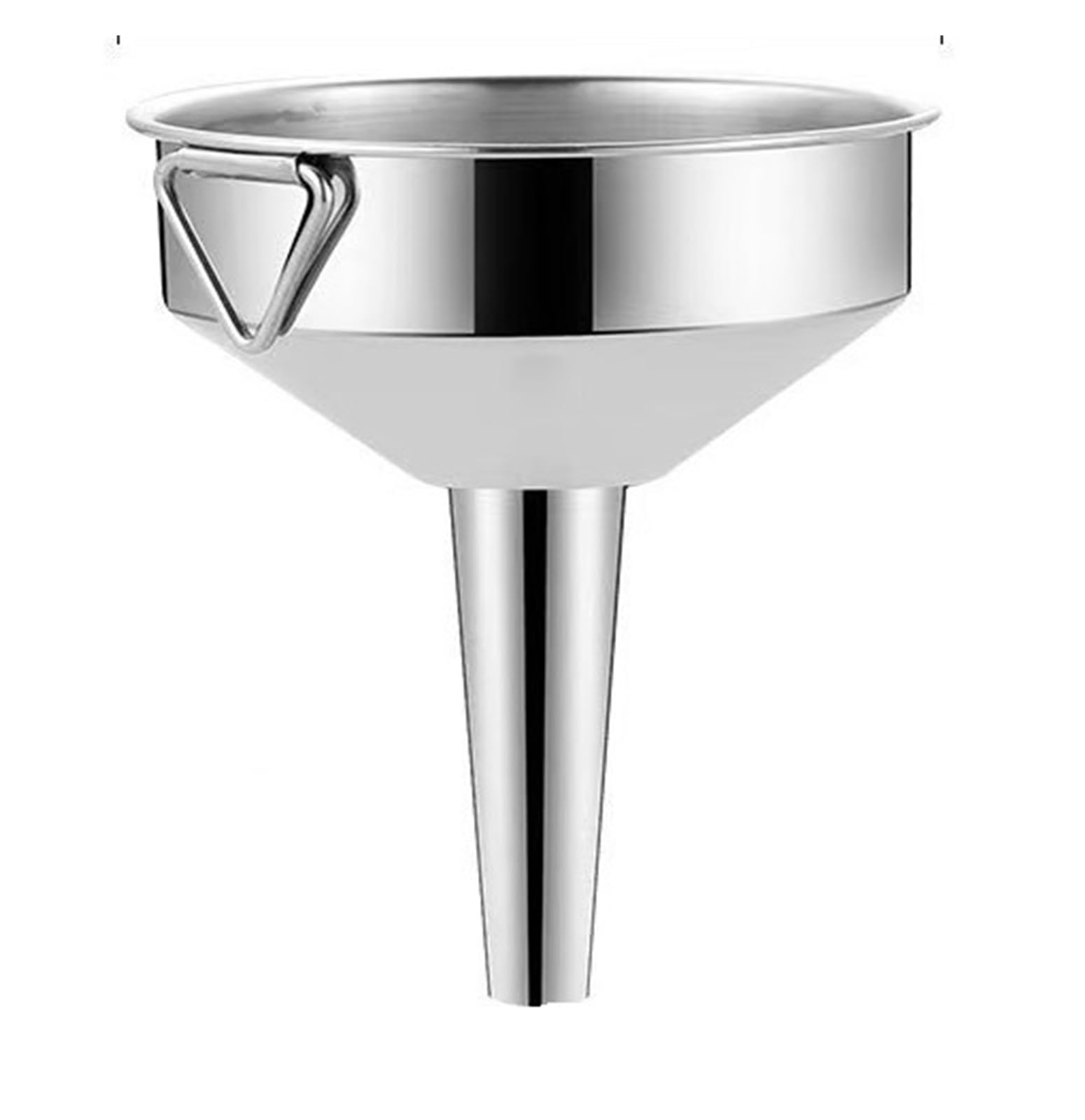 KeuLen Embudo de Acero Inoxidable, Embudo de Metal líquido for Aceite de Vino de Cocina con Filtro Desmontable, Embudo de Boca Ancha for enlatar Herramientas de Cocina(30CM)