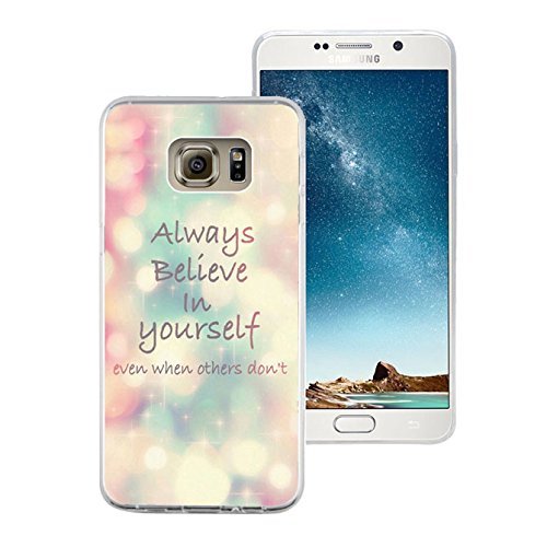 Nota 5 Caso, Dseason Samsung Galaxy Note 5 Carcasa rígida diseño único Christian Citas Siempre Creer en ti Mismo