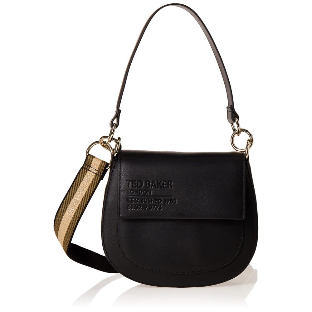 Ted BakerWomen's DARCELL Branded Webbing Camera Bag, Black, One Size