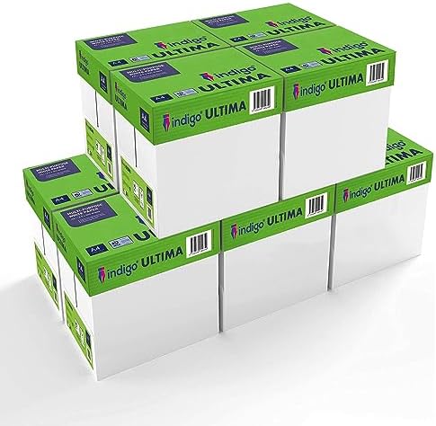 A4 Paper indigo Ultima White Plain Printer Copy - Box of 5 Reams - 2500 ...