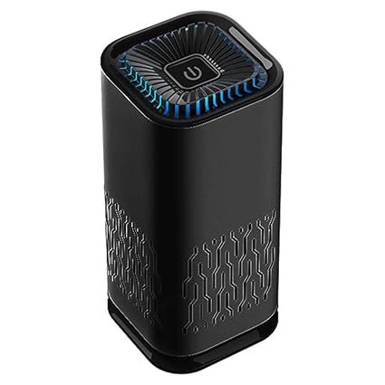 ATORSE Air Purifier Air Ionizer Purify Air Car Dashboard Bedroom Bathroom Black