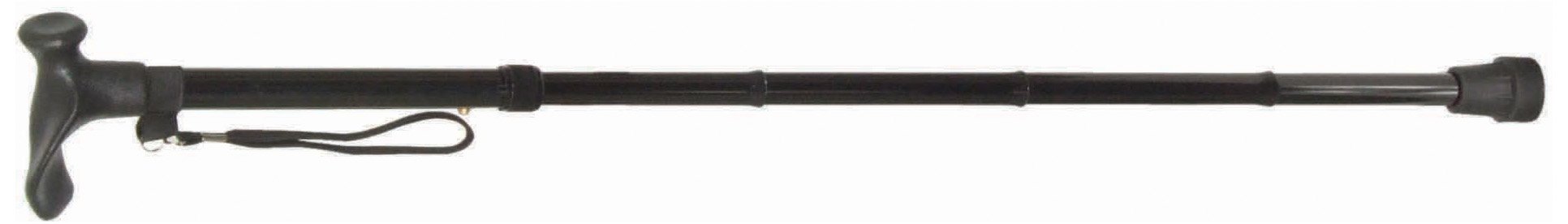 Aidapt Left Handed Fold Down Adjustable Height Lightweight Walking Stick With Anti Slip Ferrule Foot To Aid Stability And Confidence When Walking Supplied