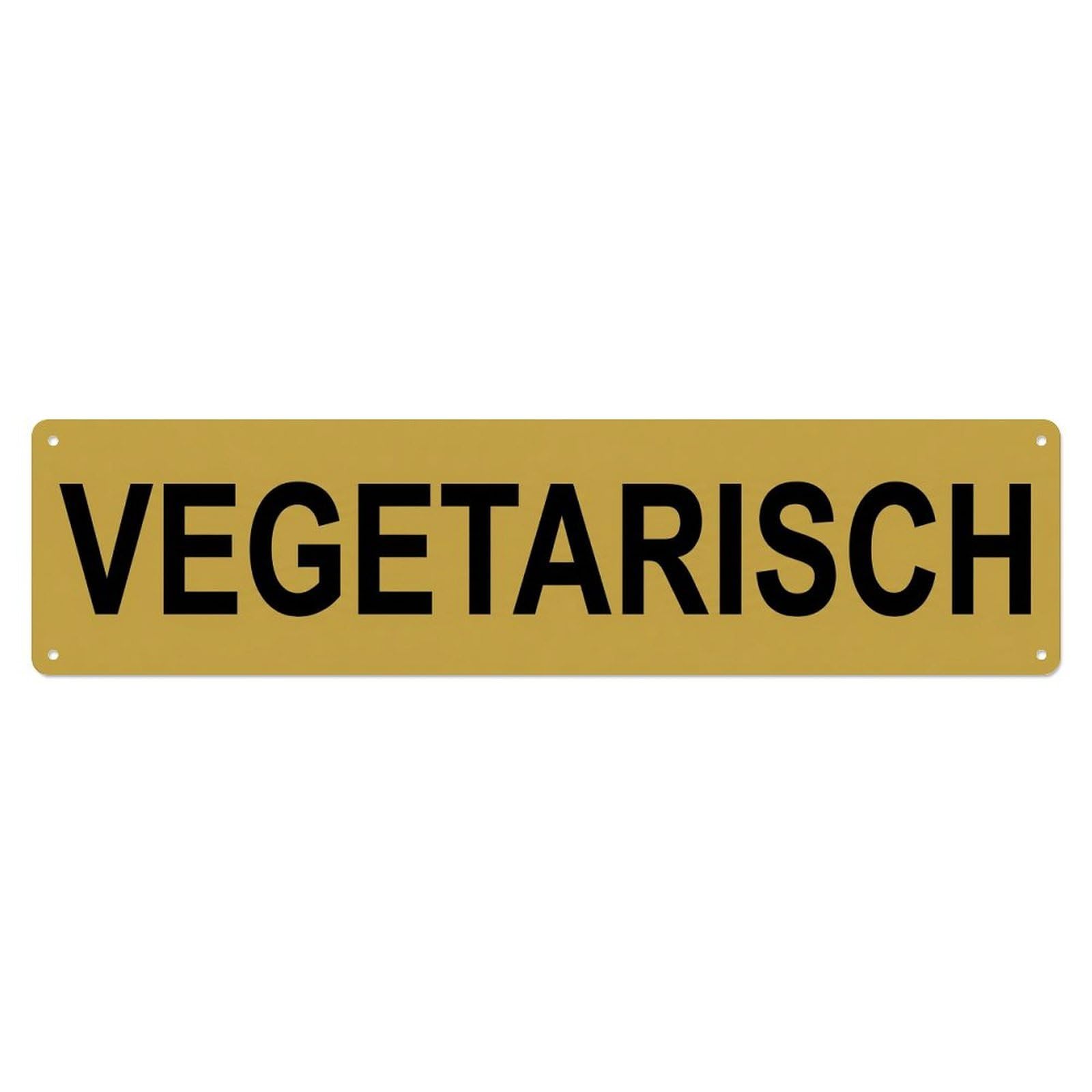Vegetarisch Meatless Choices Menu Metal Tin Sign