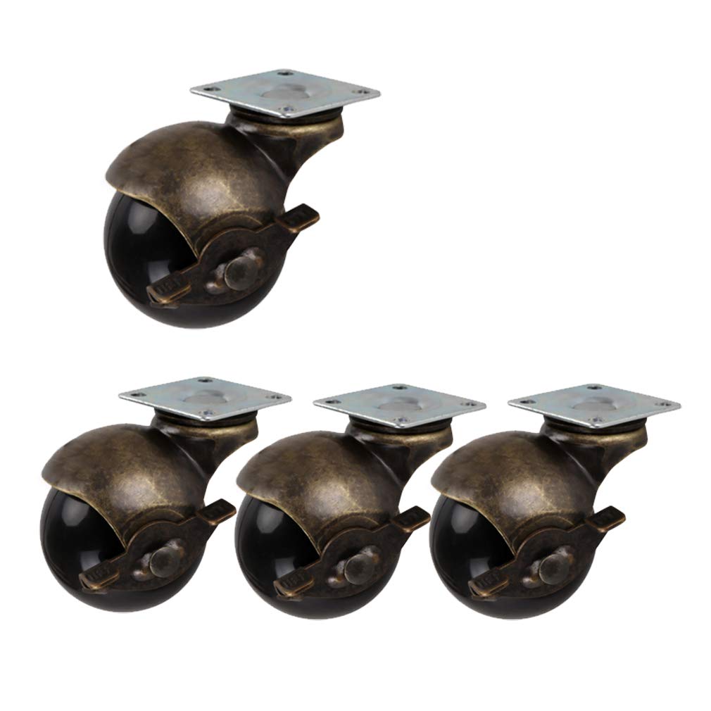Roulettes pivotantes universelles pour canapé et chaise de bureau, style rétro 5 cm