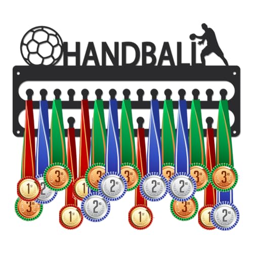 Porte médaille de handball pour décorer la chambre d'un sportif