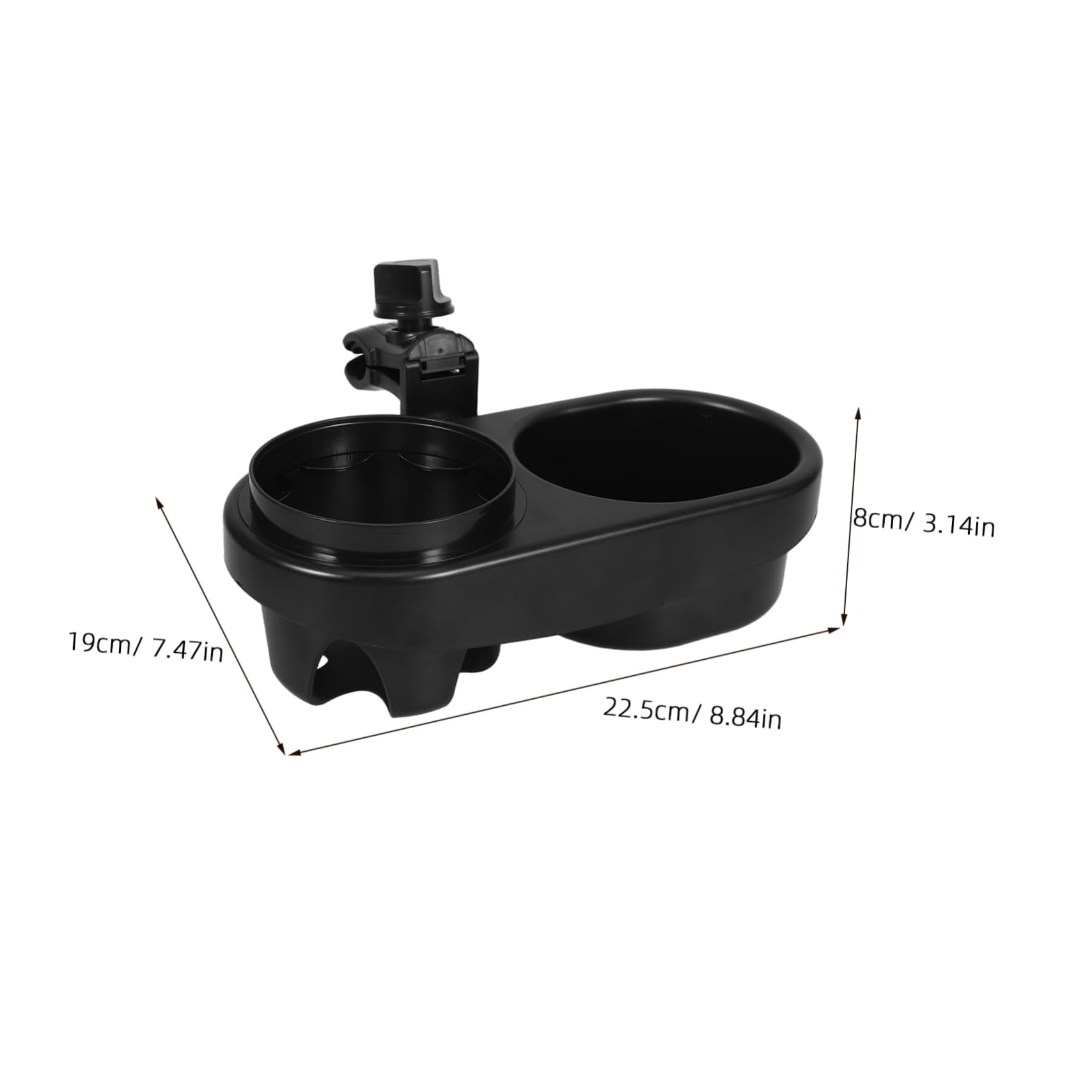 STOBAZA Stroller Snack Holder with Dual Cup Design and Easy to Clean Storage Rack for Bottles and Snacks Practical Stroller Tray Attachment for Busy Parents