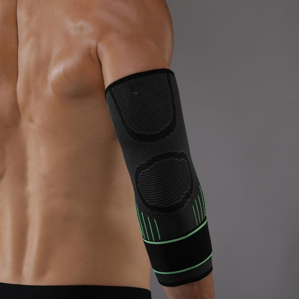 Glomaro Elbow Sleeve Ellenbogenbandage für Damen und Herren, Kompression, Gelenk - Stabilisierung, für Fitness, Krafttraining & Basketball