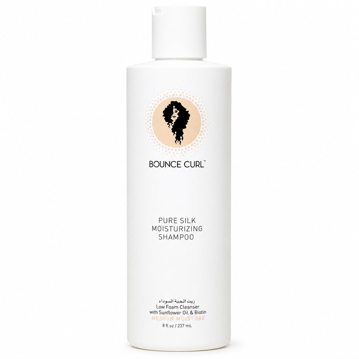 Bounce Curl Pure SIlk Moisturising Shampoo | Curly Hair Shampoo | Sulfate-Free | Curly Hair Product | 238ml