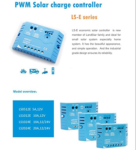 EPEVER PWM Regolatore di Carica Solare 20A 12V/24V...