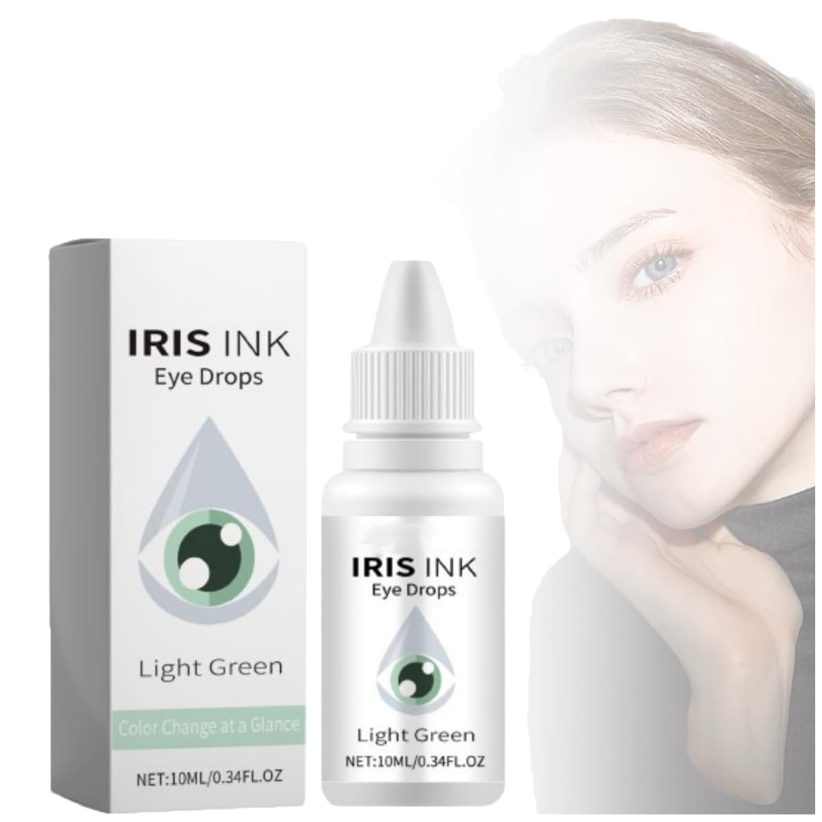 Generic Eye Color Changing Drops - Fancy Drops Change Your Eye Color, Irisink Pro Eye Drops,Change Eye Color Drops, Fancy Drops Eye Color Changer, Moisturizing Eye Drops, Safe And Gentle (Green)