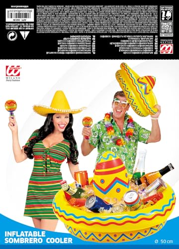 Widmann wid04839 ? Inflatable Sombrero Drink, 50 cm, Yellow, One Size, taglia única - Image 4