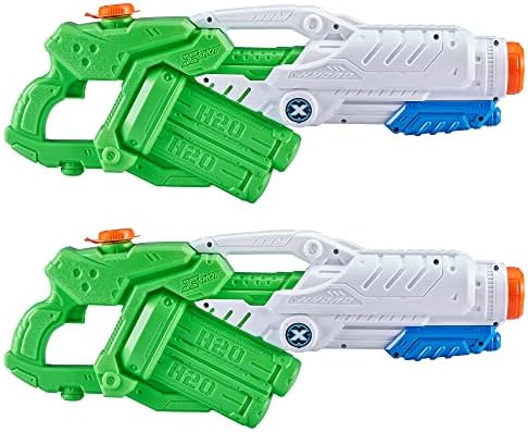 XShot Water Warfare Hydro Hurricane Water Blaster (2 Pack) by ZURU Watergun, X Shot Water Toys, 2 Blasters Total, Summer Fun Activities, Outdoor and Swimming Pool Use for Boys and Girls