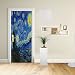 Adesivo Design porta - Vincent van Gogh Notte stellata Decorazione adesiva per porte arredo casa - stampa per Porta dimensioni personalizzabili -Stampa su PVC (CM 70X200)