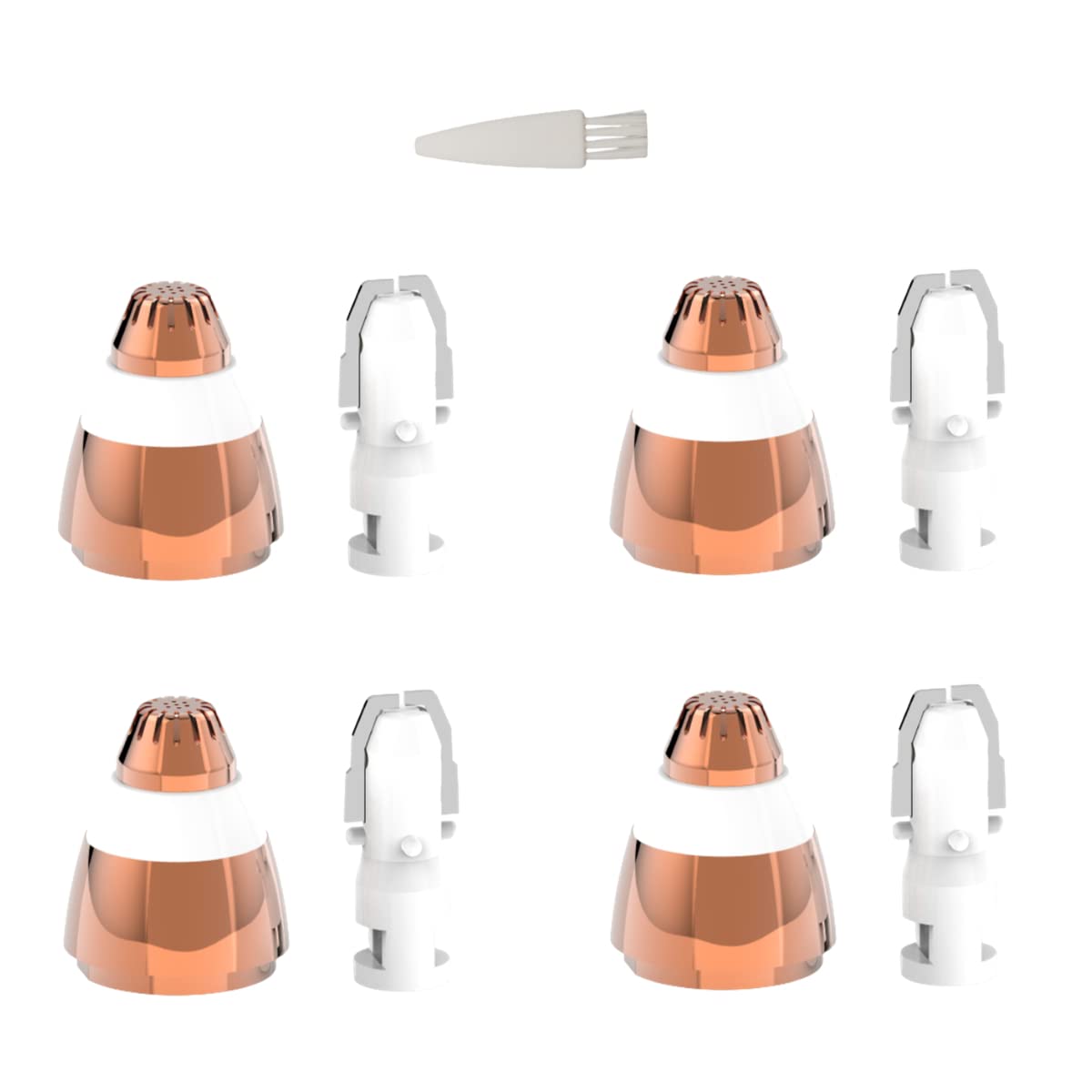 For Finishing Touch Flawless Brows Eyebrow Pencil Hair Remover Replacement Head,As Seen On TV,Upgraded 18K Gold With Cleaning Brush (18K-Gold-4pcs)
