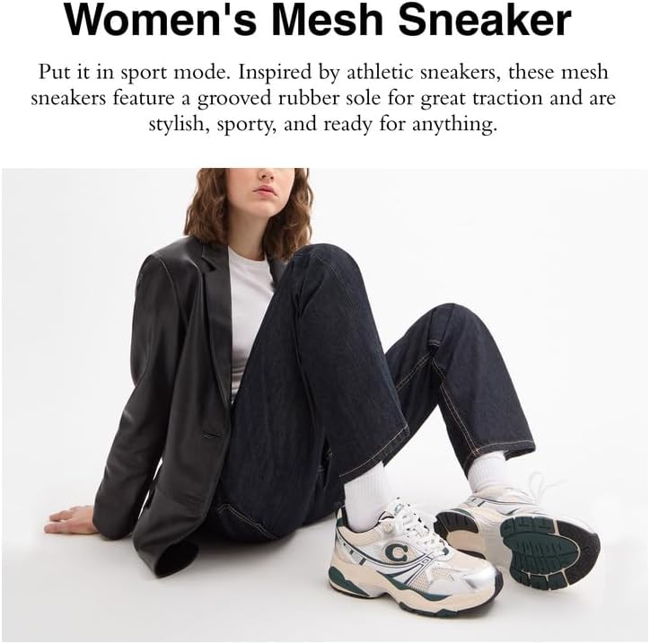 Coach Womens Coach Mesh Sneaker - Image 2