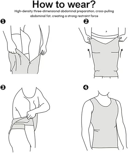 تيشرت ضيق للرجال، فانلة ضاغطة لتنحيف الجسم، فيست للتحكم في البطن، خفيف الوزن ومزود بمسامات للتهوية وبدون خياطة وبتصميم غير مرئي تحت الملابس للتمارين الرياضية والارتداء اليومي (1، أبيض، مقاس سمول)