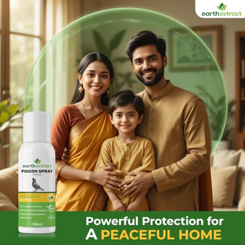Image of Earth extract 100% Herbal Pigeon Repellent Spray For Home & Office | Natural, Irritant-Free, Chemical-Free| Bird Repellent Spray| Safe For Birds | Baby, Plant & Pet Safe | 100ml