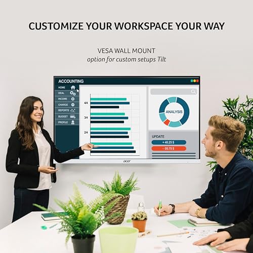 Image of acer SA272U G 27 Inch WQHD 2560 x 1440 IPS Backlit LED Monitor | 120Hz Refresh, 1ms VRB Response, HDR10, AMD FreeSync | Ultra Slim 7.2mm Design | 2xHDMI, 1xDP, Stereo Speakers | Eye Care | White