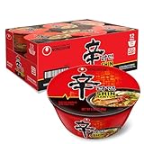 Nongshim Shin Ramyun Bowl Noodles, Spicy Korean...